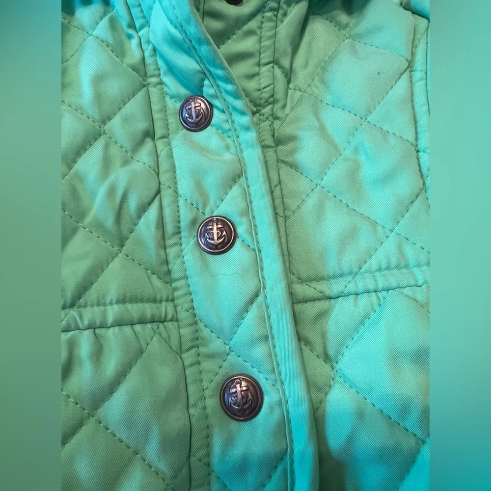 Baby Gap‎ Green Quilted Kids Coat, 6-12 Mos